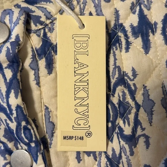 Blue and Cream Patterned Jacket - Picture 5 of 6